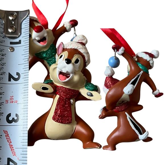 Disney Chip and Dale on Shoulders Balancing Ornament - Picture 3 of 3